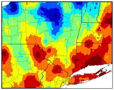 Western NY gdd difference map
