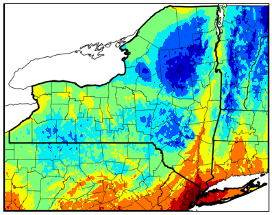 NY gdd accumulation map